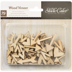 Studio Calico Hearts & Arrows Wood Veneers